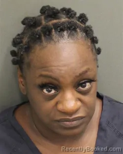Mugshot of Danielle Latisha Benjamin booked in Orange County, Florida on October 10, 2026