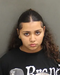 Mugshot of Nayeli Desiree Negron booked in Orange County, Florida on October 30, 2026