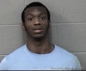 Mugshot of MALEEK ABIOLA AYONRINDE booked in Crawford County, Kansas on May 2, 2026