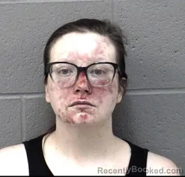 Mugshot of ASHLEY NICHOLE MUHOLLAND booked in Crawford County, Kansas on June 14, 2026