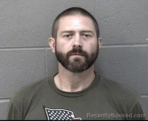Mugshot of TRAVIS BRADLEY BURNS booked in Crawford County, Kansas on June 25, 2026