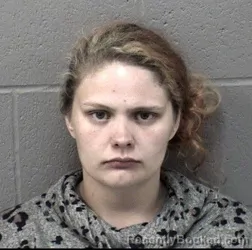 Mugshot of KAITLYN MARIE MCMURRY booked in Crawford County, Kansas on July 6, 2026