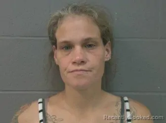 Mugshot of Emily Ann Reasoner booked in Crawford County, Kansas on August 14, 2026
