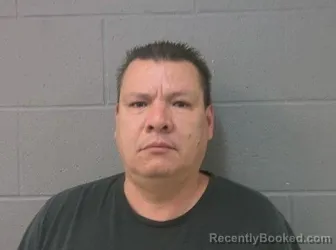 Mugshot of Obsbaldo Flz Bustos booked in Crawford County, Kansas on September 29, 2026