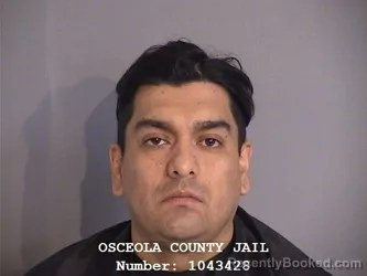 Mugshot of MAURICIO ZAMBRANO-RAMOS booked in Osceola County, Florida on June 28, 2026