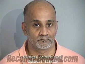 Booking photo from Osceola County, Florida