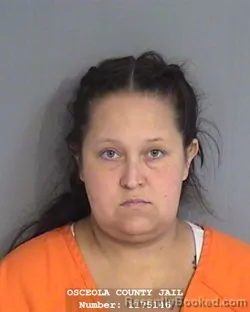Mugshot of STACEY PAIGE HERRERA booked in Osceola County, Florida on July 9, 2026