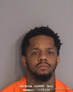 Mugshot of KENSEAN LAMAR HARRIS booked in Osceola County, Florida on April 21, 2026