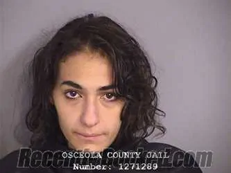 Mugshot of Samantha Lee Vazquez booked in Osceola County, Florida on August 7, 2026