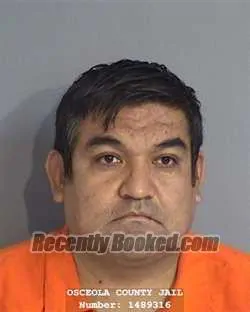 Booking photo from Osceola County, Florida