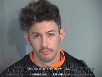 Mugshot of Christopher Reidlawton Cowell booked in Osceola County, Florida on September 26, 2026
