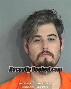 Mugshot of Landon Anthony Baggett booked in Osceola County, Florida on July 31, 2026