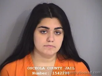 Mugshot of Angelina Zeroking booked in Osceola County, Florida on August 12, 2026