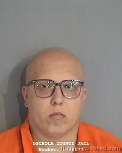 Mugshot of JOSHUA ISMAEL MARTINEZ booked in Osceola County, Florida on April 20, 2026