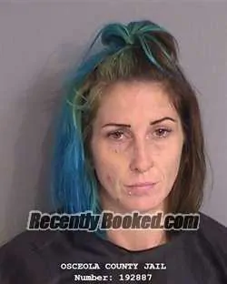 Mugshot of Samantha Raeann Cook booked in Osceola County, Florida on September 17, 2026