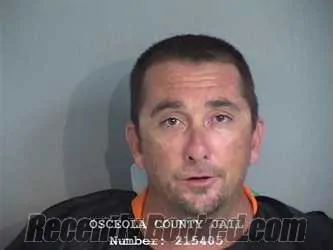 Mugshot of Jerrid Randall Brown booked in Osceola County, Florida on September 21, 2026