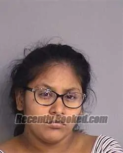 Mugshot of Perla Elizabeth Alvarado booked in Osceola County, Florida on October 4, 2026