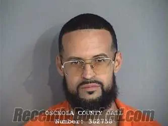 Mugshot of Nelson Benny Diaz booked in Osceola County, Florida on September 25, 2026