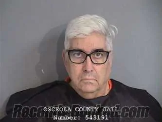Mugshot of Glenn Walter Scholz booked in Osceola County, Florida on September 22, 2026
