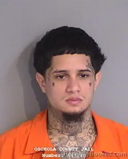 Mugshot of Cristian Jose Ponciano booked in Osceola County, Florida on August 3, 2026