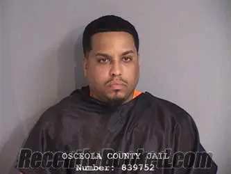 Mugshot of Marcus Julio Rivera booked in Osceola County, Florida on September 25, 2026
