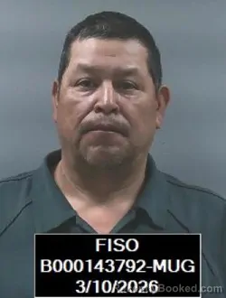 Mugshot of Vicente Flores booked in Finney County, Kansas on March 10, 2026