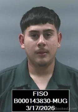 Mugshot of Francisco Javier Hernandez booked in Finney County, Kansas on March 17, 2026