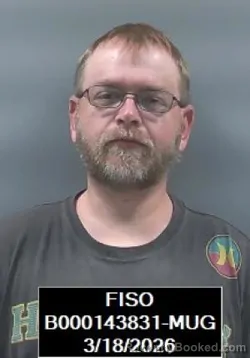 Mugshot of Mark Alexander booked in Finney County, Kansas on March 18, 2026