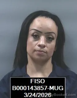 Mugshot of Olga Noemi Benitez booked in Finney County, Kansas on March 24, 2026