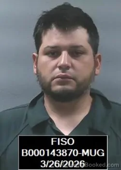 Mugshot of Adrian Araujo booked in Finney County, Kansas on March 26, 2026