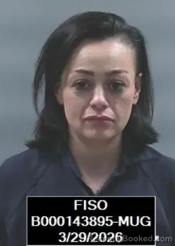 Mugshot of Jessica May Faulkner booked in Finney County, Kansas on March 29, 2026