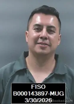 Mugshot of Eliseo Garcia booked in Finney County, Kansas on March 30, 2026