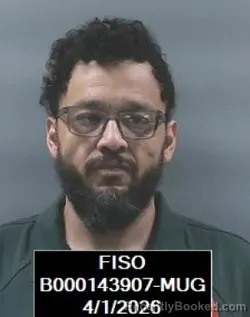 Mugshot of Carlos Ernesto Reyes booked in Finney County, Kansas on April 1, 2026