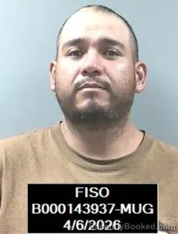 Mugshot of Juan Briceno booked in Finney County, Kansas on April 6, 2026