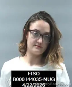 Mugshot of Michaela Faith Kjergaard booked in Finney County, Kansas on April 22, 2026