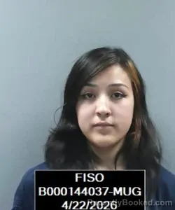 Mugshot of Nicole Denise Bazan booked in Finney County, Kansas on April 22, 2026