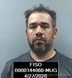 Mugshot of Juan Francisco Montalvo-Dominguez booked in Finney County, Kansas on April 27, 2026
