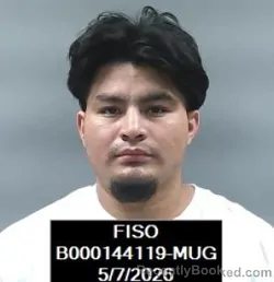 Mugshot of Bairon Yobany Ramirez-Ramos booked in Finney County, Kansas on May 7, 2026
