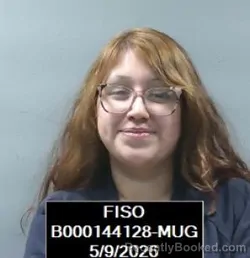 Mugshot of Itzel Castro booked in Finney County, Kansas on May 9, 2026