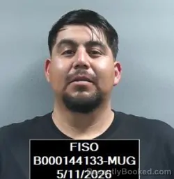 Mugshot of Alex Eduardo Martinez-Lopez booked in Finney County, Kansas on May 11, 2026