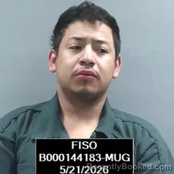 Mugshot of Marcos Alonso Esparza-Gonzalez booked in Finney County, Kansas on May 21, 2026