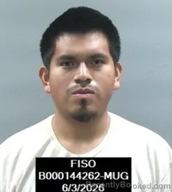Mugshot of Cesar Santos Tzoy-Vincente booked in Finney County, Kansas on June 3, 2026