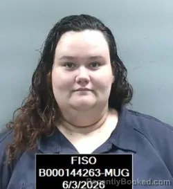 Mugshot of Alexia Marie Purdy booked in Finney County, Kansas on June 3, 2026