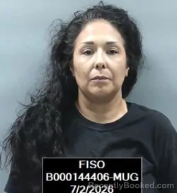 Mugshot of Diane Louise Hernandez booked in Finney County, Kansas on July 2, 2026