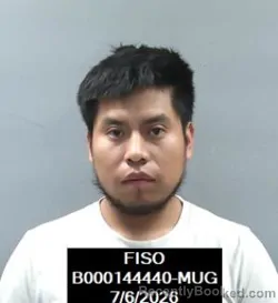 Mugshot of Diego Perez-De La Cruz booked in Finney County, Kansas on July 6, 2026