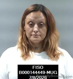 Mugshot of Alicia Marie Delgado booked in Finney County, Kansas on July 8, 2026