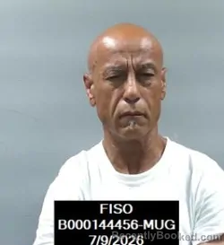 Mugshot of Ruben Rodriguez Arispe booked in Finney County, Kansas on July 9, 2026