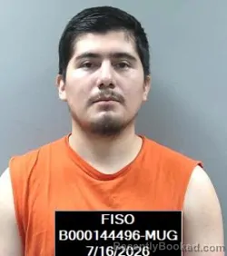Mugshot of Cristian Antonio Alacron booked in Finney County, Kansas on July 16, 2026