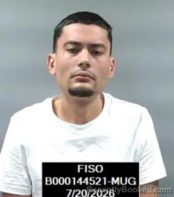 Mugshot of Francisco Juluis Reyes booked in Finney County, Kansas on July 20, 2026