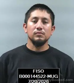 Mugshot of Mario Rodriguez booked in Finney County, Kansas on July 20, 2026